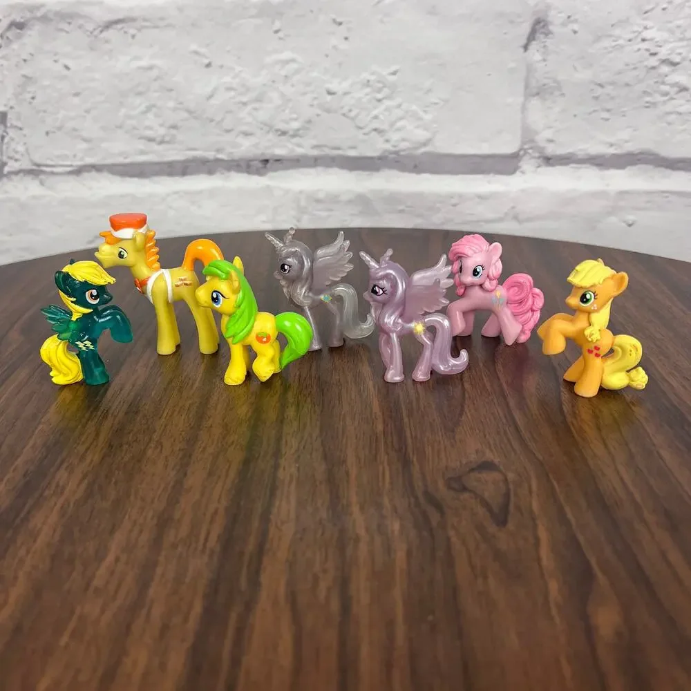 My Little Pony G4 Blind Bag Mini Figure Lot of 7 Pinkie Pie Applejack Princesses